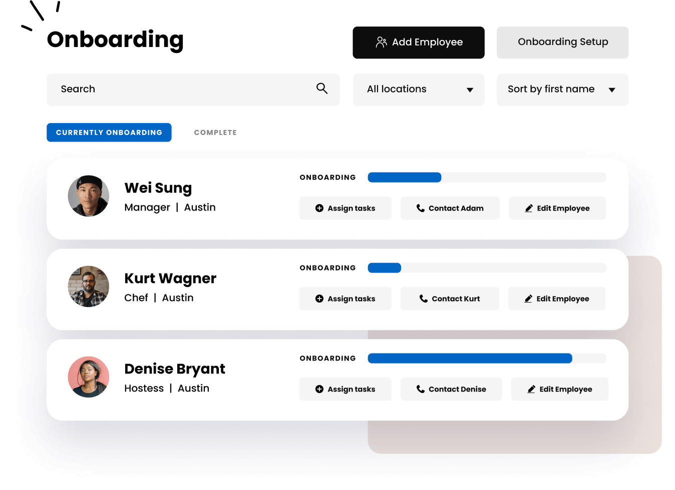 restaurant onboarding